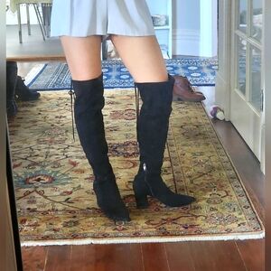 Marc fisher black sock boots, size 7.5